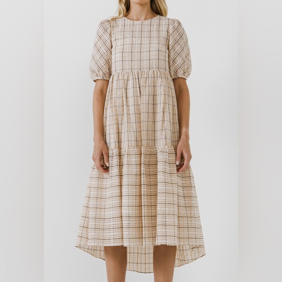 English Factory Dresses & Skirts - English Factory Plaid Midi Women’s Dress - Size Large